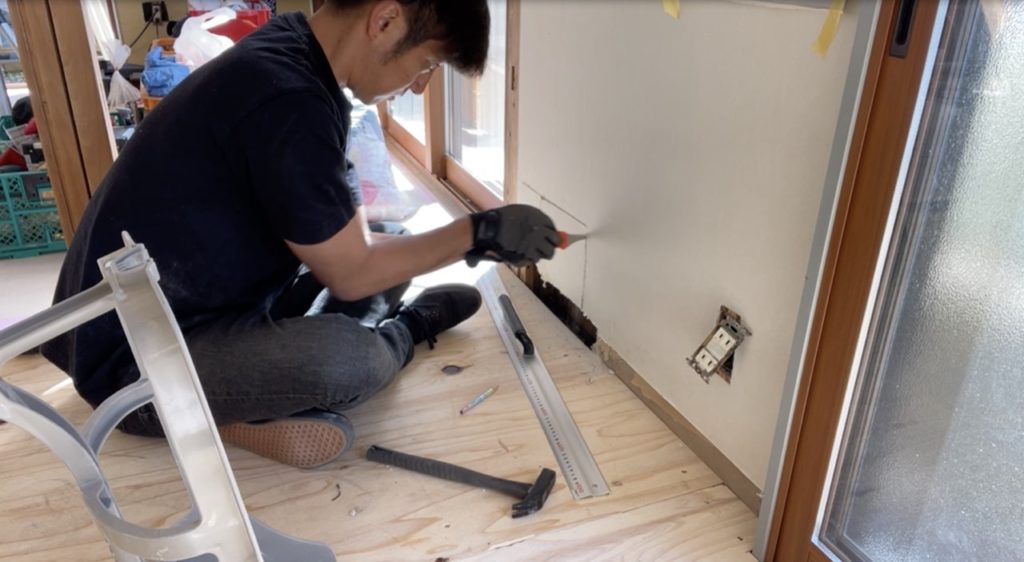 DIY：補修範囲切り抜き８
セルフリノベーション
セルフリフォーム
空き家再生