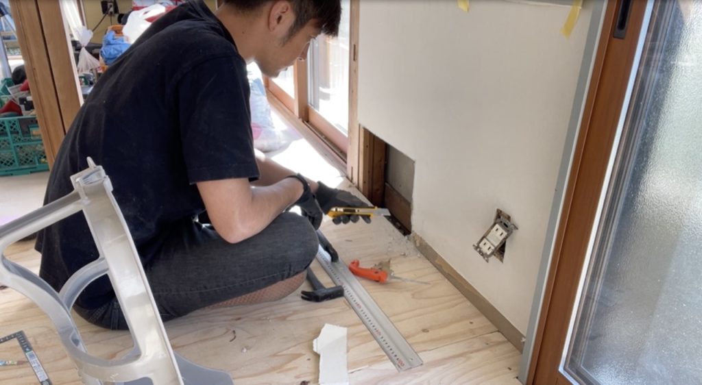 DIY：補修範囲切り抜き１０
セルフリノベーション
セルフリフォーム
空き家再生