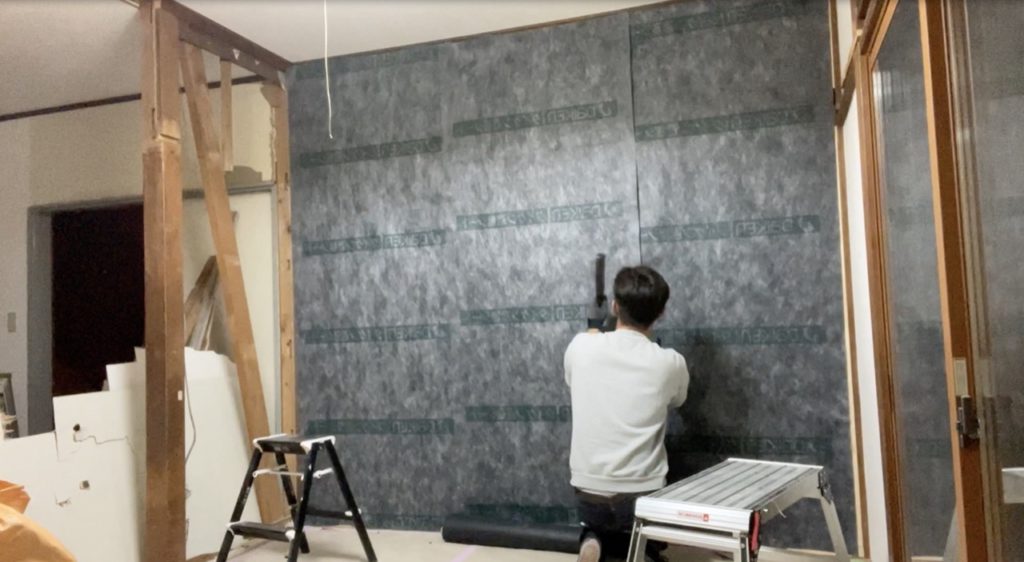 DIY：壁設置、遮音シート５
セルフリノベーション
セルフリフォーム
空き家再生