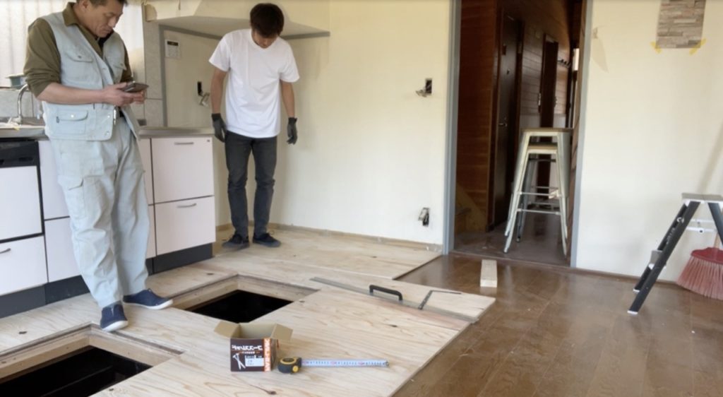 DIY：床上げ作業、ブロック４−４
セルフリノベーション
セルフリフォーム
空き家再生