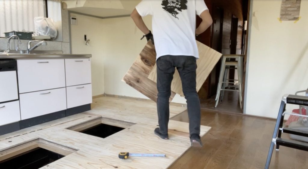 DIY：床上げ作業、ブロック５−１
セルフリノベーション
セルフリフォーム
空き家再生