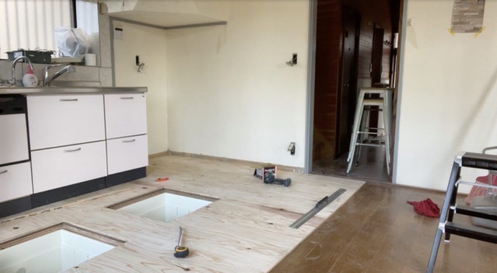 DIY：床上げ作業、ブロック５−３
セルフリノベーション
セルフリフォーム
空き家再生