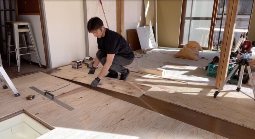 DIY：床上げ作業、ブロック６−３
セルフリノベーション
セルフリフォーム
空き家再生