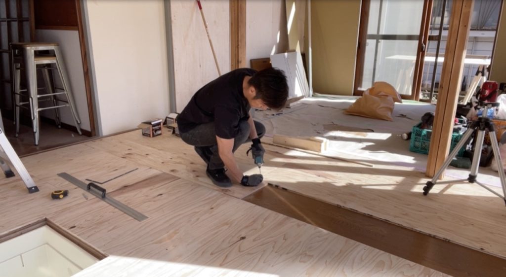 DIY：床上げ作業、ブロック６−４
セルフリノベーション
セルフリフォーム
空き家再生