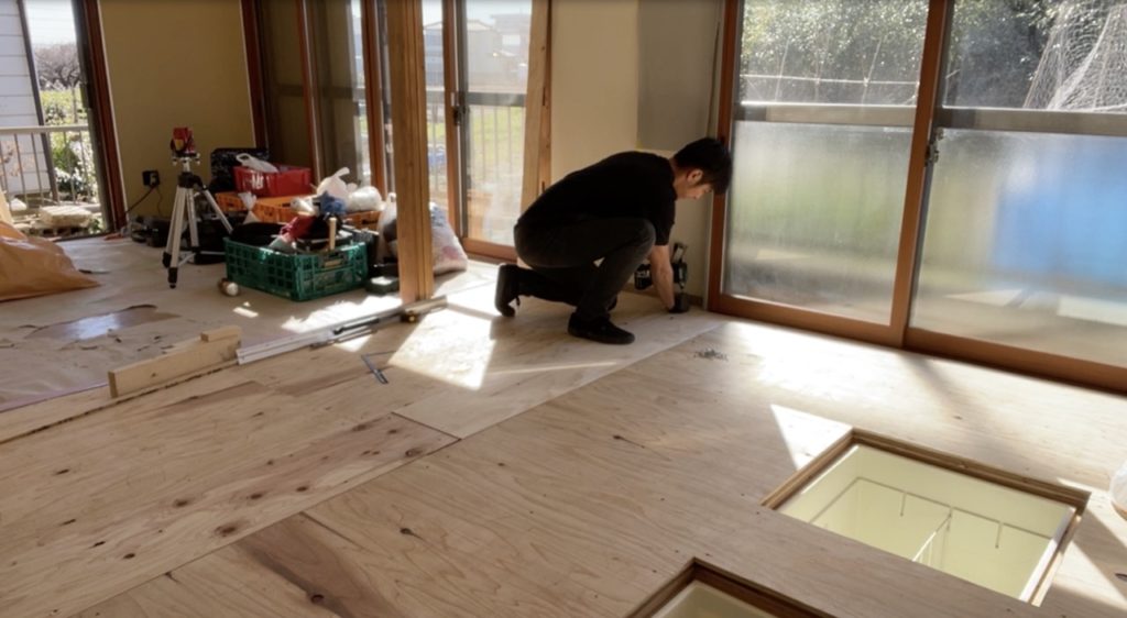 DIY：床上げ作業、ブロック７−３
セルフリノベーション
セルフリフォーム
空き家再生