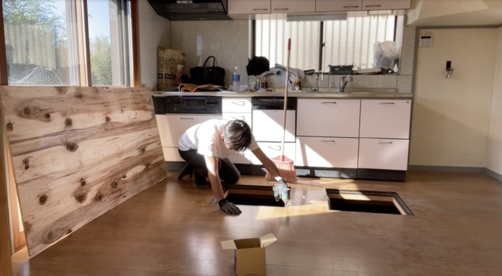 DIY：床上げ作業、事前準備２
セルフリノベーション
セルフリフォーム
空き家再生