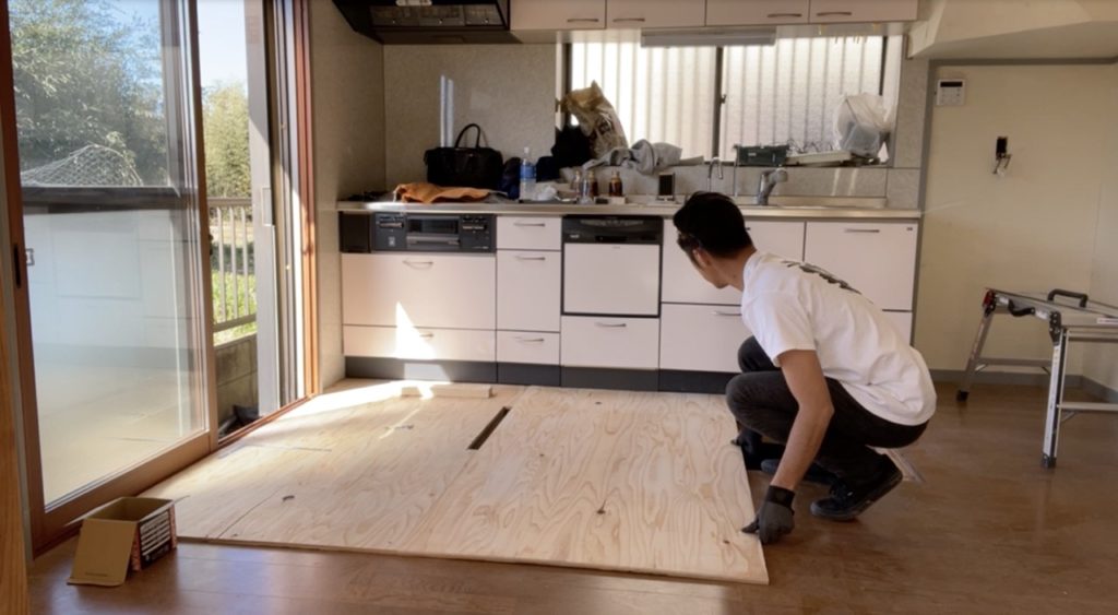 DIY：床上げ作業、ブロック２−４
セルフリノベーション
セルフリフォーム
空き家再生