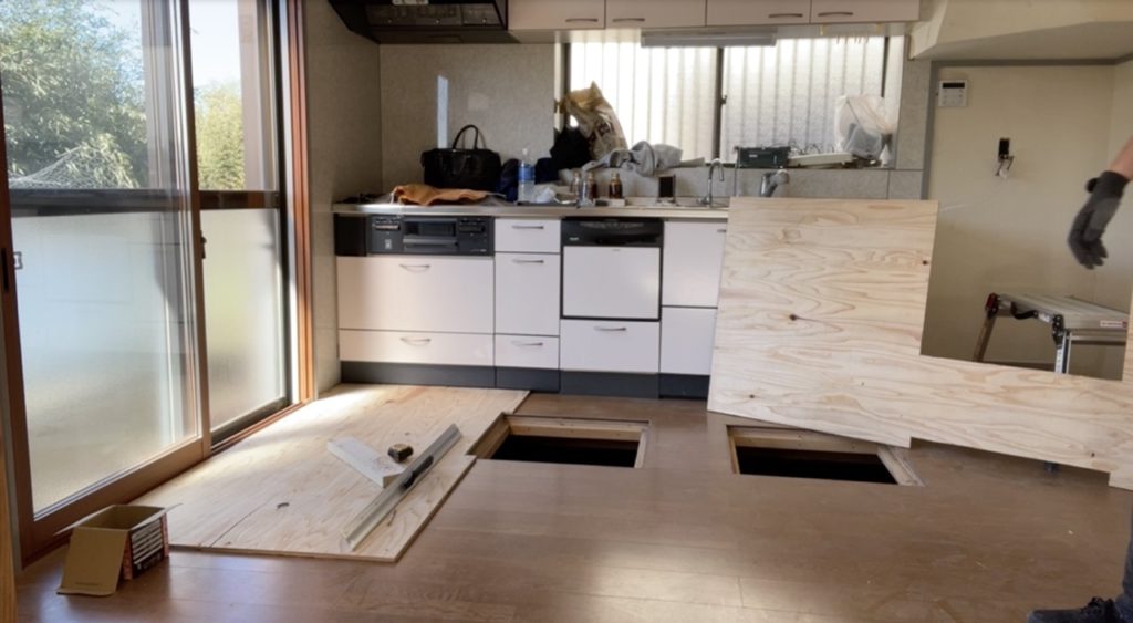 DIY：床上げ作業、ブロック２−９
セルフリノベーション
セルフリフォーム
空き家再生