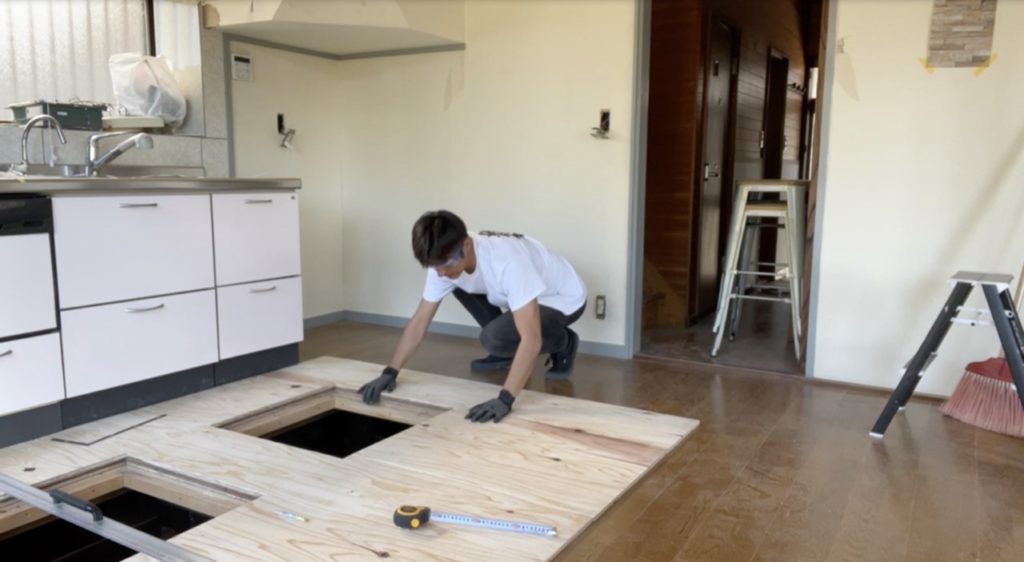 DIY：床上げ作業、ブロック３−３
セルフリノベーション
セルフリフォーム
空き家再生